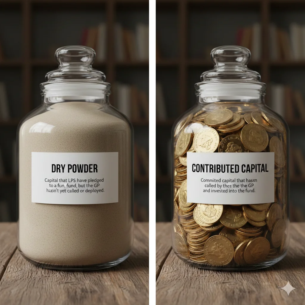 Dry Powder vs Contributed Capital